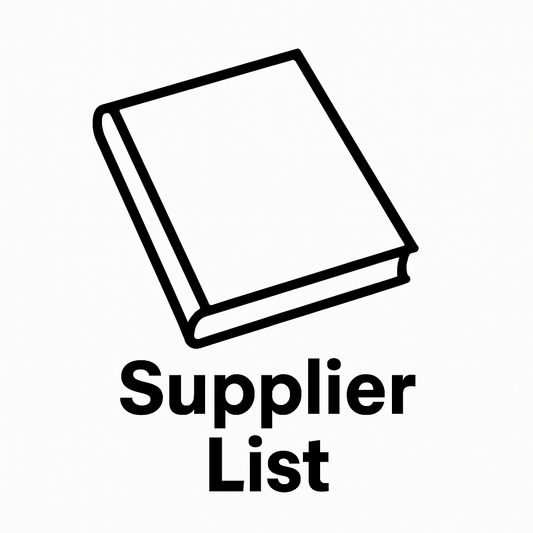 Full Supplier list